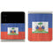 Haiti Flag Distressed Galaxy Z Flip3 5G Skin